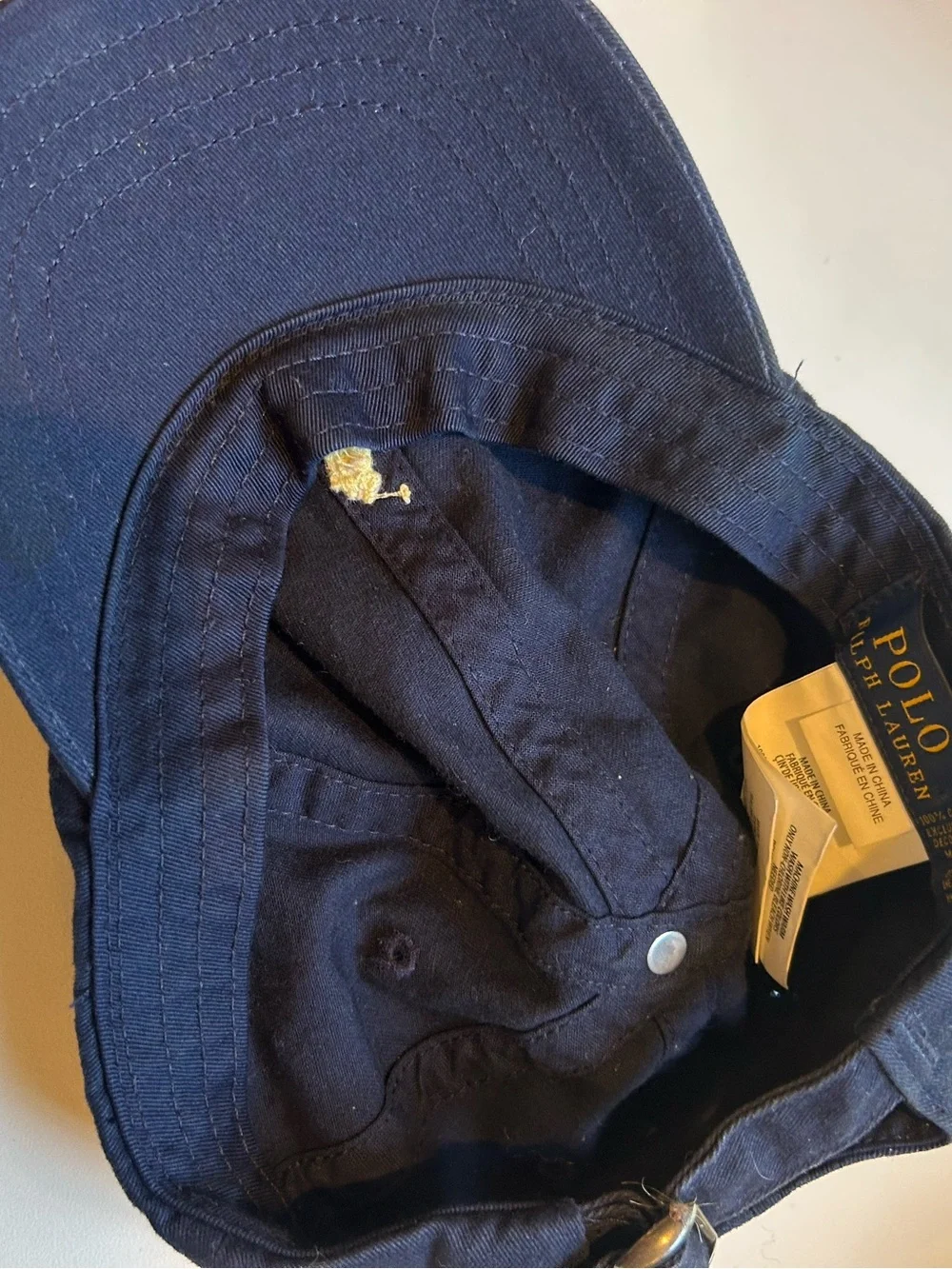 Polo Ralph Lauren toddler unisex navy blue adjustable hat cap 2T-4T preppy retro